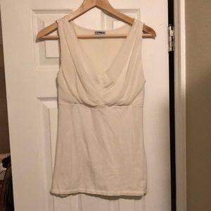 Express off white tank top size medium